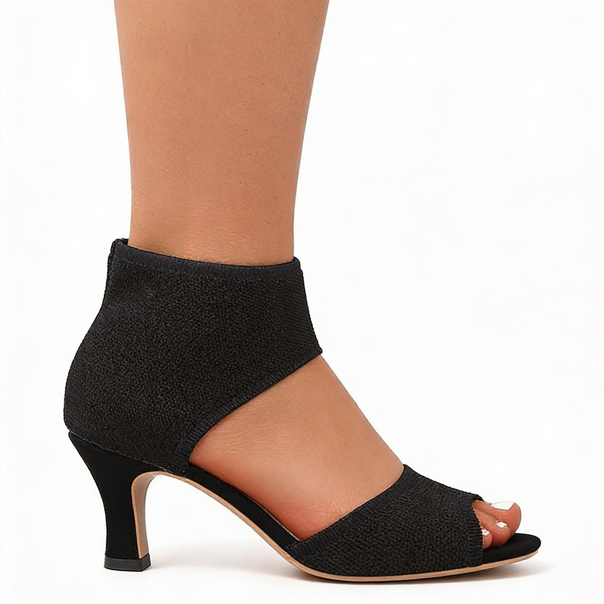 Zapato de Tacón Ortopédico con Tira y Tacón Medio