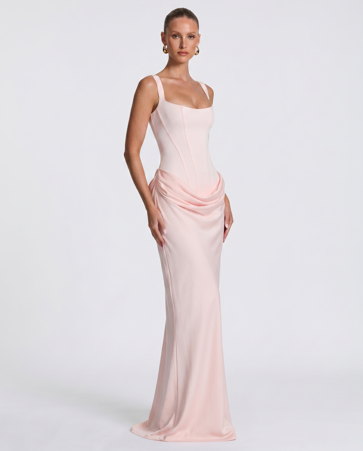 Gema | Vestido Largo Reloj de Arena con Corsé
