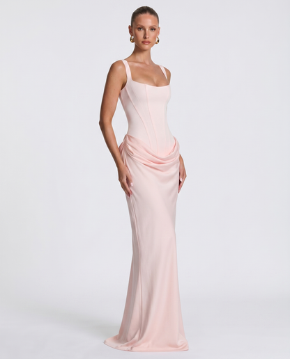 Gema | Vestido Largo Reloj de Arena con Corsé