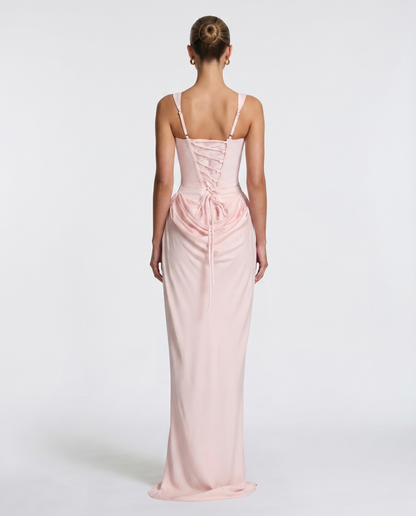 Gema | Vestido Largo Reloj de Arena con Corsé