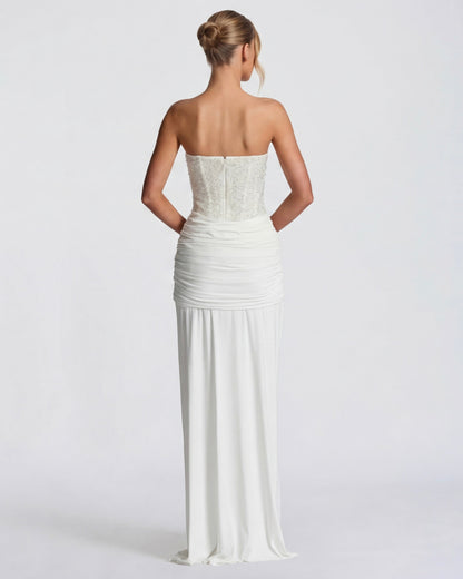 Estrella | Vestido Largo con Corsé Brillante