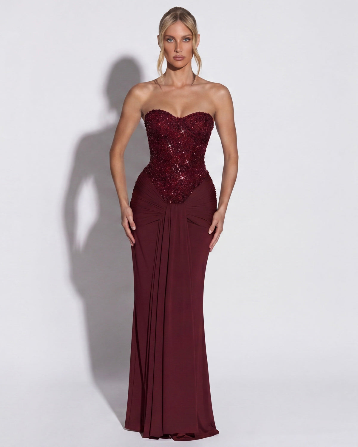 Estrella | Vestido Largo con Corsé Brillante