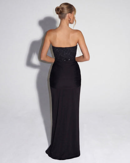 Estrella | Vestido Largo con Corsé Brillante