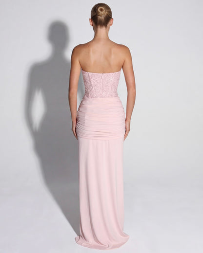 Estrella | Vestido Largo con Corsé Brillante