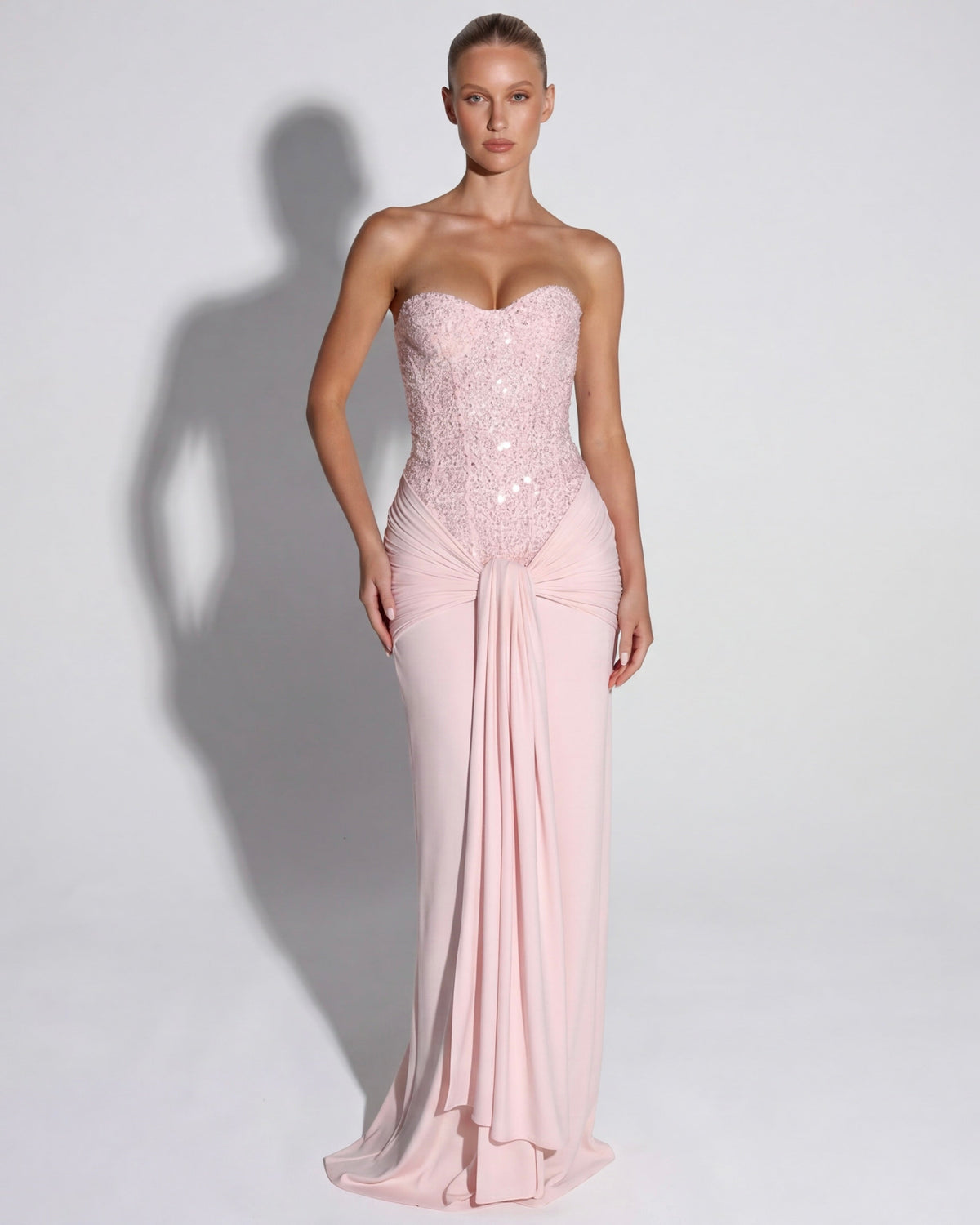 Estrella | Vestido Largo con Corsé Brillante