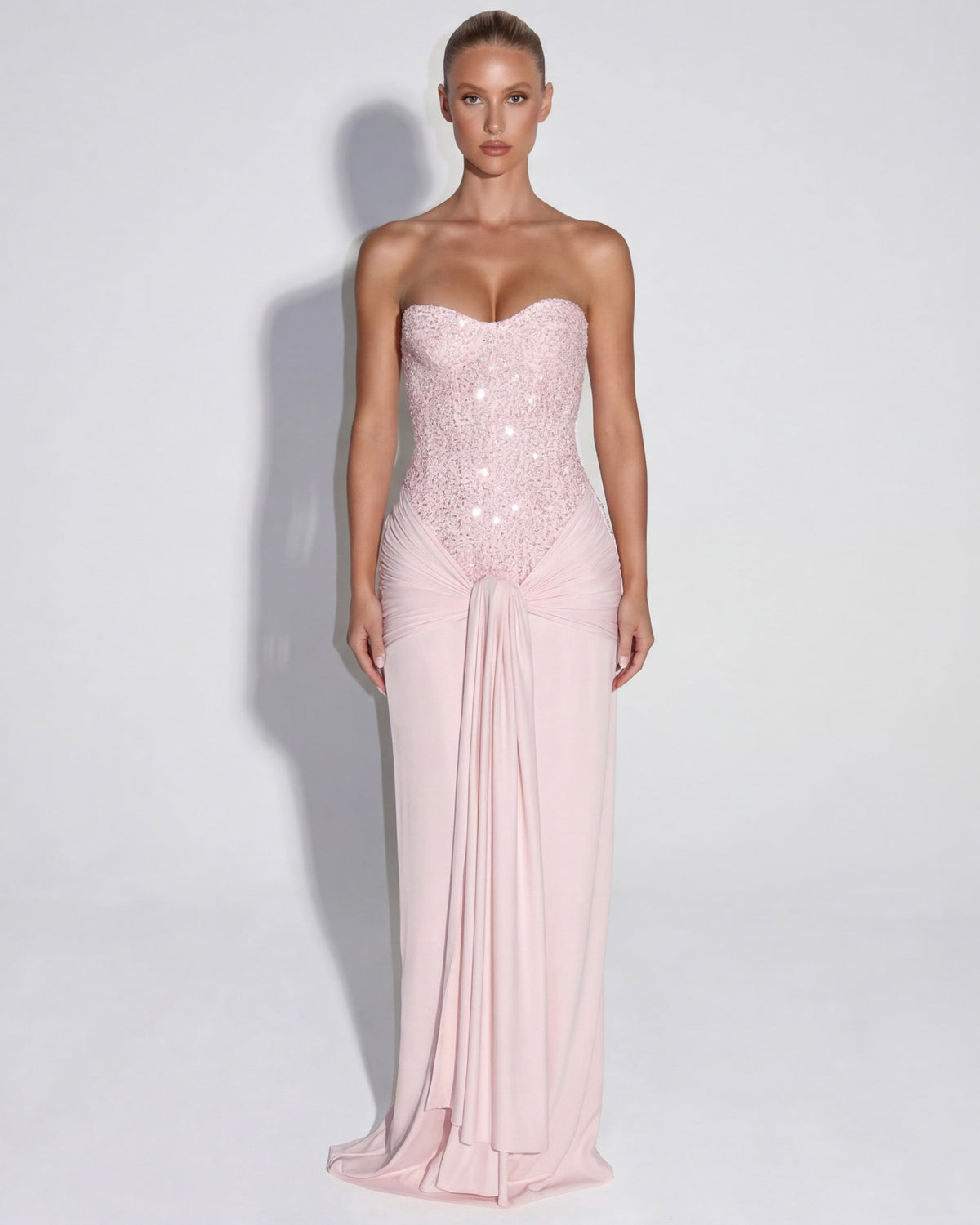 Estrella | Vestido Largo con Corsé Brillante