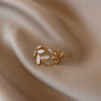 Anillo | Abierto Hoja Delicada Neraya