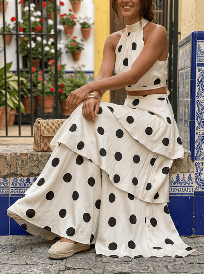 Alina | Vestido de lunares y falda larga