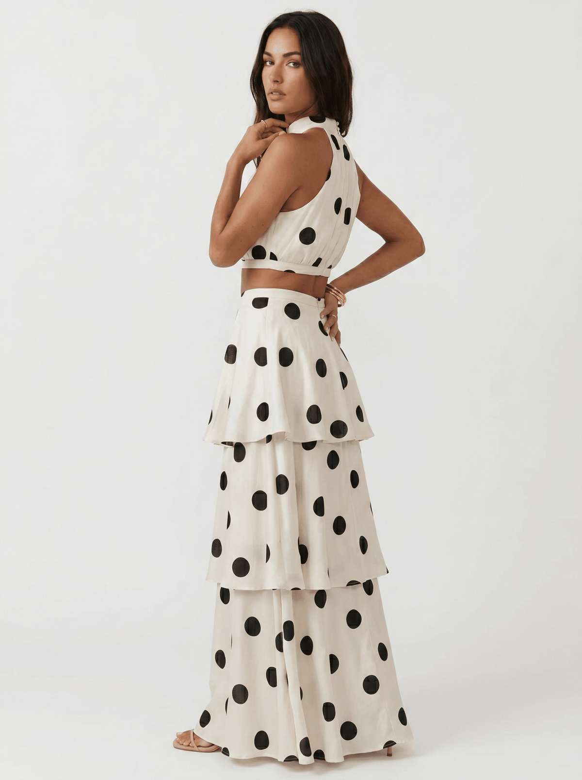 Alina | Vestido de lunares y falda larga