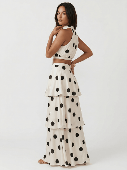 Alina | Vestido de lunares y falda larga